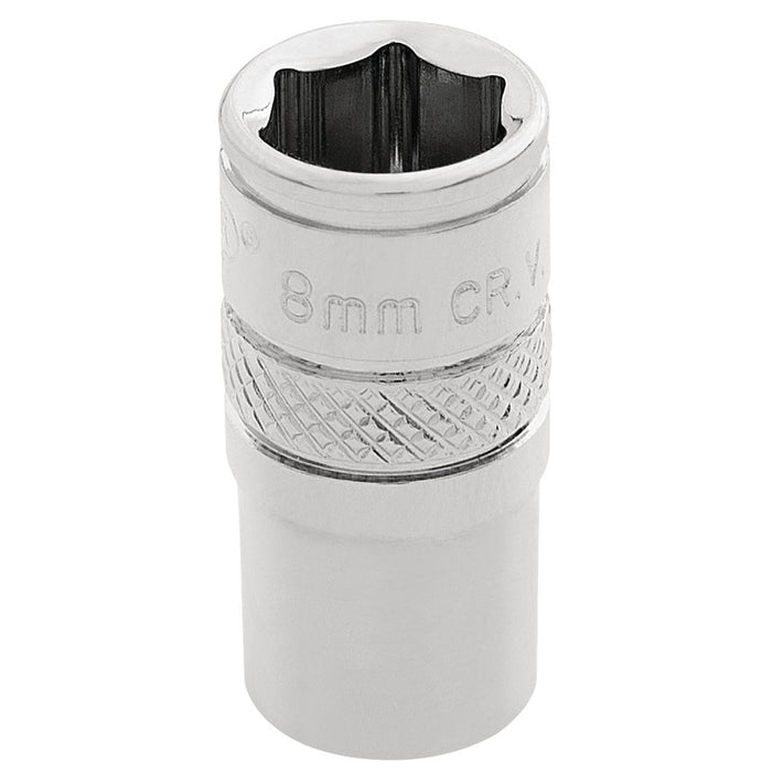 Draper-HI-TORQ®-6-Point-Socket,-1/4"-Sq.-Dr.,-8mm