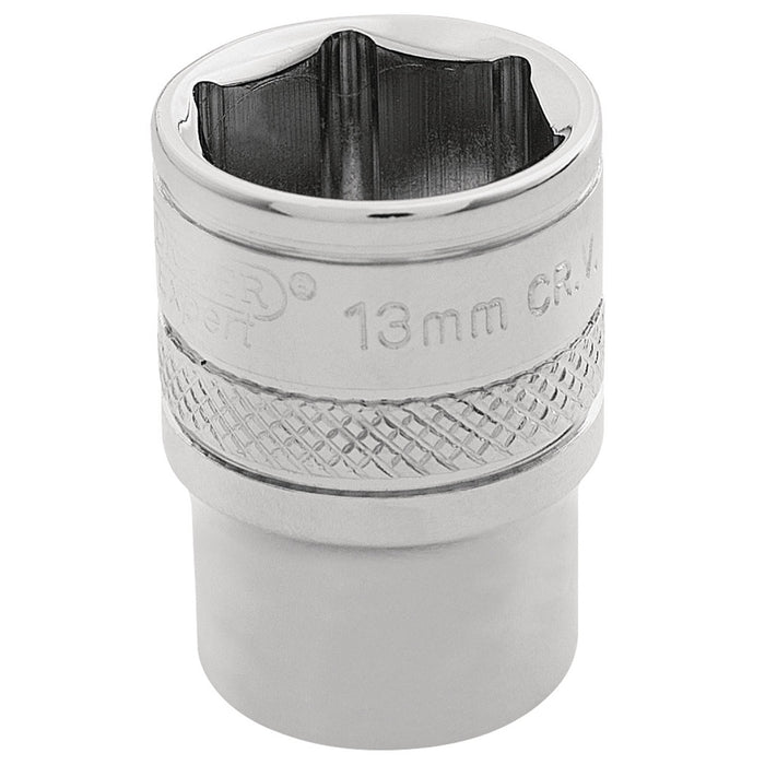 Draper-HI-TORQÂ®-6-Point-Socket,-1/4"-Sq.-Dr.,-13mm