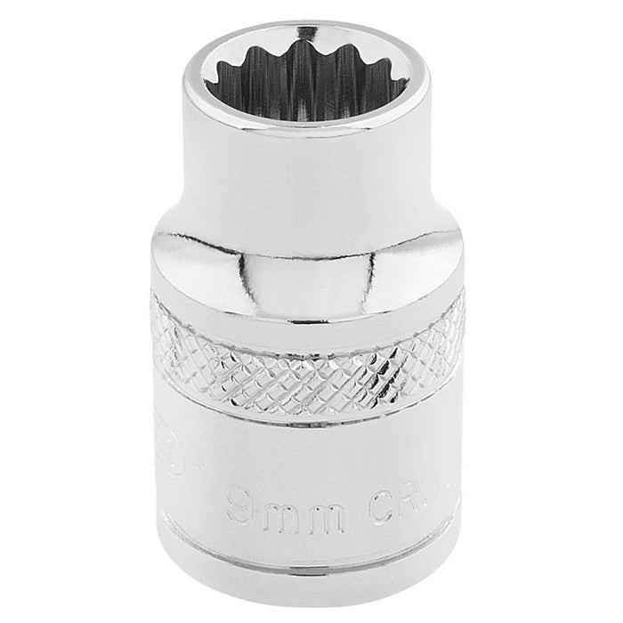 Draper-HI-TORQÂ®-12-Point-Socket,-3/8"-Sq.-Dr.,-9mm