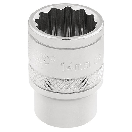Draper-HI-TORQ®-12-Point-Socket,-3/8"-Sq.-Dr.,-14mm