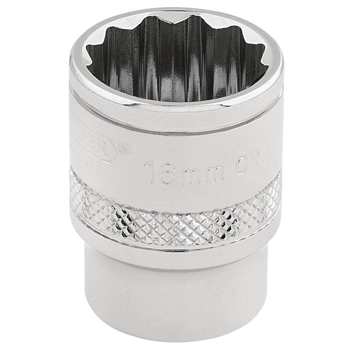 Draper-HI-TORQÂ®-12-Point-Socket,-3/8"-Sq.-Dr.,-16mm