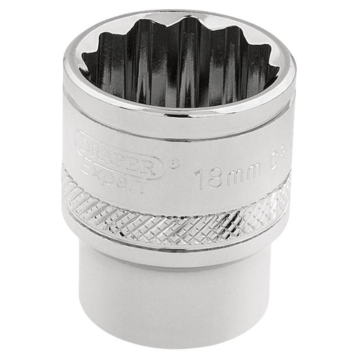 Draper-HI-TORQÂ®-12-Point-Socket,-3/8"-Sq.-Dr.,-18mm