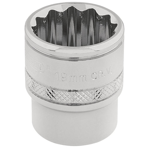 Draper-HI-TORQÂ®-12-Point-Socket,-3/8"-Sq.-Dr.,-19mm