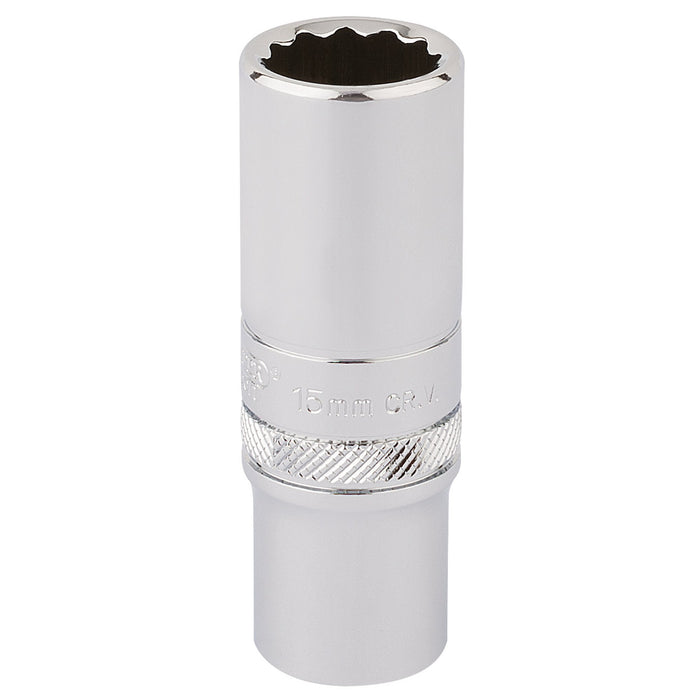 Draper-HI-TORQÂ®-12-Point-Deep-Socket,-3/8"-Sq.-Dr.,-15mm