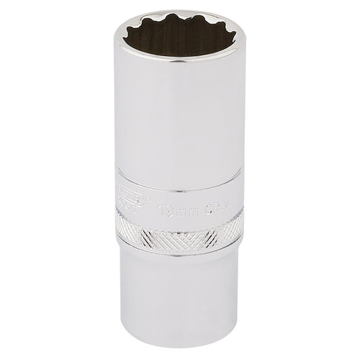 Draper-HI-TORQ®-12-Point-Deep-Socket,-3/8"-Sq.-Dr.,-19mm
