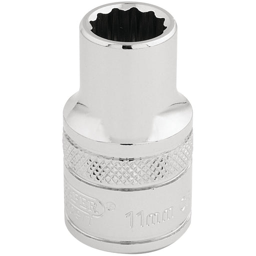 Draper-HI-TORQ®-12-Point-Socket,-1/2"-Sq.-Dr.,-11mm
