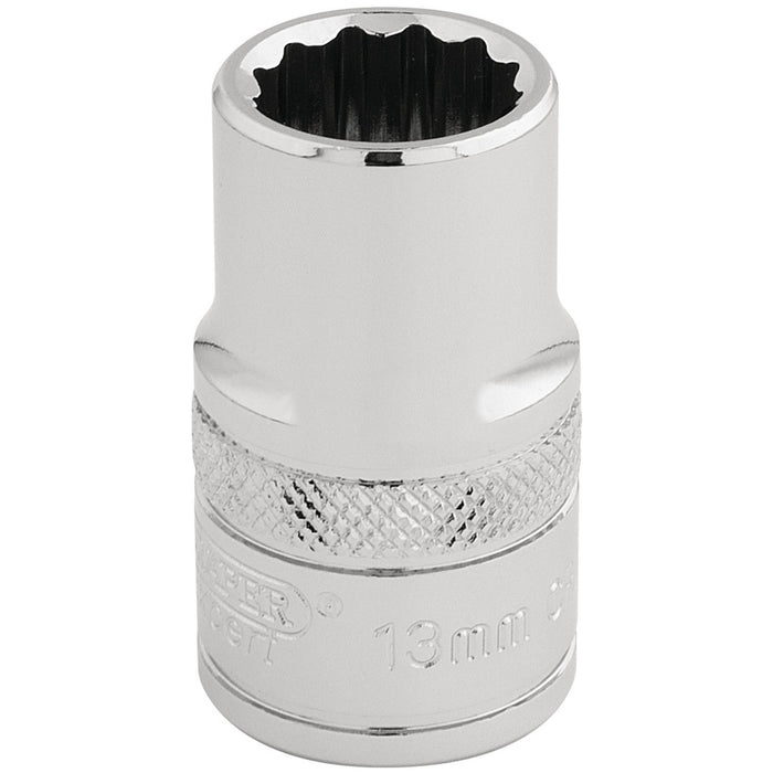 Draper-HI-TORQ®-12-Point-Socket,-1/2"-Sq.-Dr.,-13mm