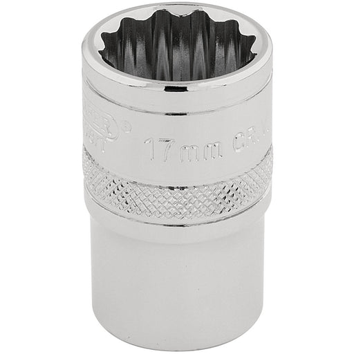Draper-HI-TORQÂ®-12-Point-Socket,-1/2"-Sq.-Dr.,-17mm