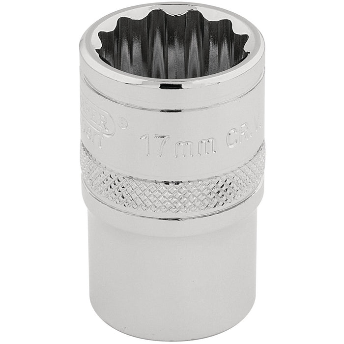 Draper-HI-TORQÂ®-12-Point-Socket,-1/2"-Sq.-Dr.,-17mm