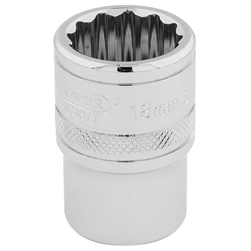Draper-HI-TORQÂ®-12-Point-Socket,-1/2"-Sq.-Dr.,-18mm