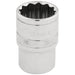 Draper-HI-TORQ®-12-Point-Socket,-1/2"-Sq.-Dr.,-19mm