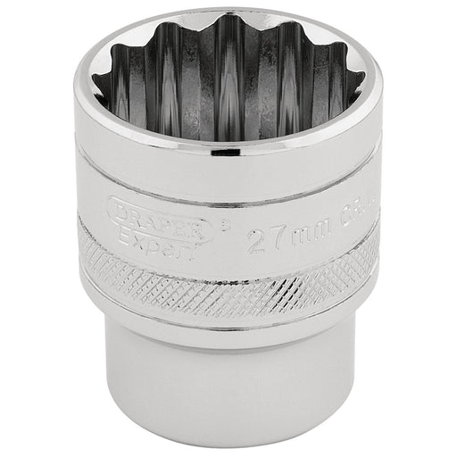 Draper-HI-TORQÂ®-12-Point-Socket,-1/2"-Sq.-Dr.,-27mm