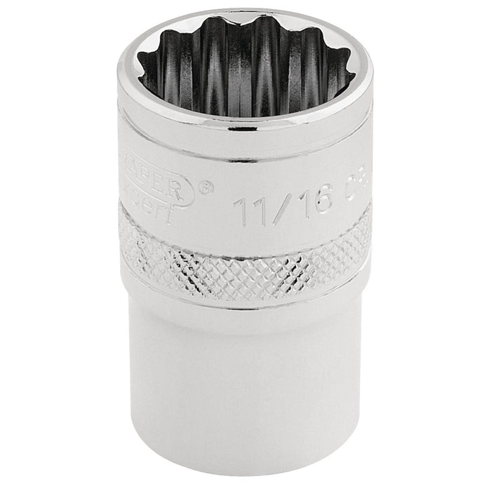 Draper-HI-TORQ®-12-Point-Socket,-1/2"-Sq.-Dr.,-11/16"