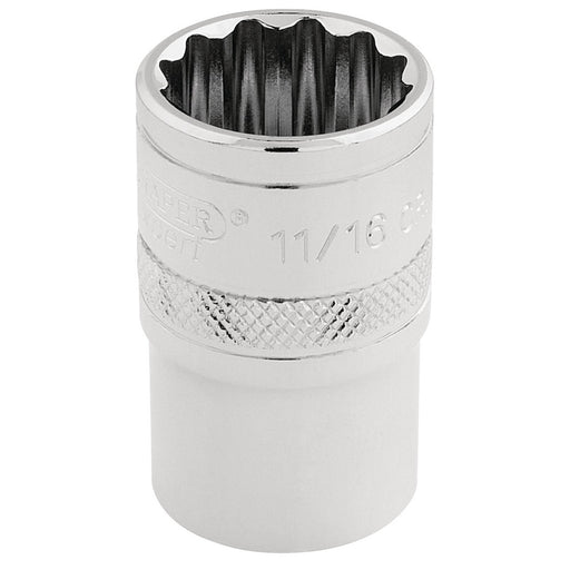 Draper-HI-TORQÂ®-12-Point-Socket,-1/2"-Sq.-Dr.,-11/16"