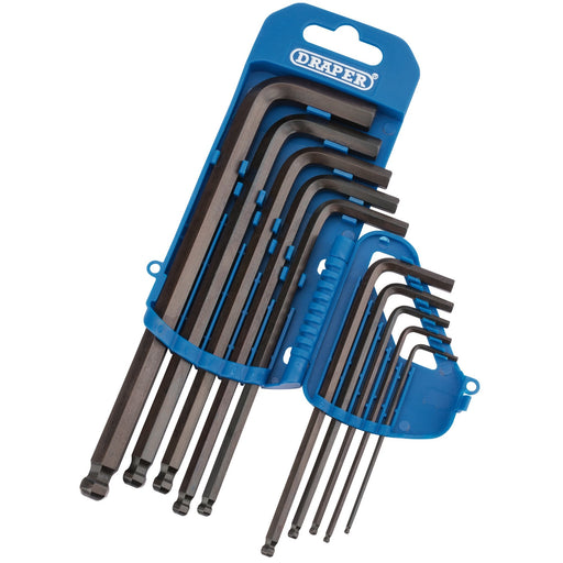 Metric-Hexagon-and-Ball-End-Hexagon-Key-Set-(10-Piece)