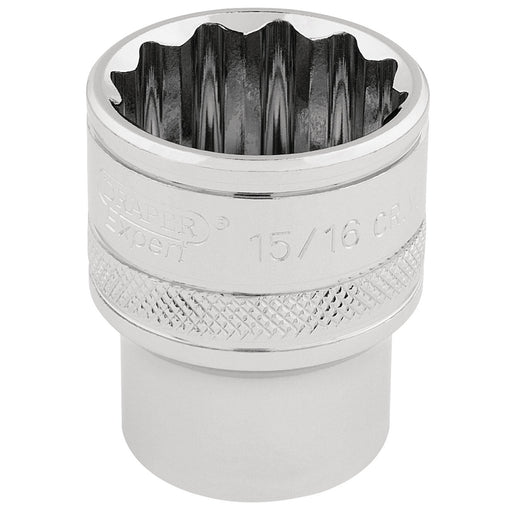 Draper-HI-TORQÂ®-12-Point-Socket,-1/2"-Sq.-Dr.,-15/16"