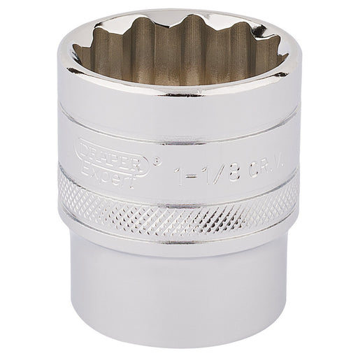 Draper-HI-TORQ®-12-Point-Socket,-1/2"-Sq.-Dr.,-1.1/8"