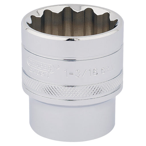 Draper-HI-TORQÂ®-12-Point-Socket,-1/2"-Sq.-Dr.,-1.3/16"