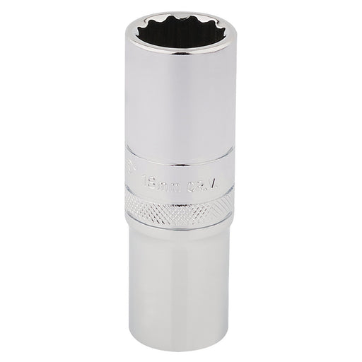 Draper-HI-TORQ®-12-Point-Deep-Socket,-1/2"-Sq.-Dr.,-18mm