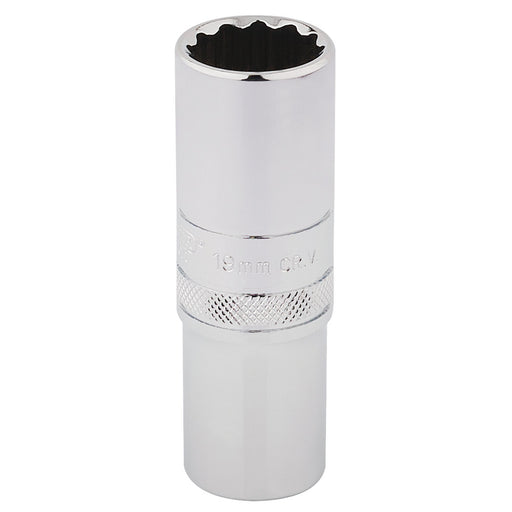 Draper-HI-TORQ®-12-Point-Deep-Socket,-1/2"-Sq.-Dr.,-19mm