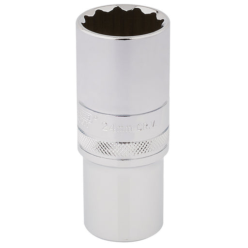 Draper-HI-TORQ®-12-Point-Deep-Socket,-1/2"-Sq.-Dr.,-24mm