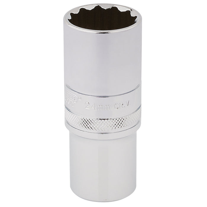 Draper-HI-TORQ®-12-Point-Deep-Socket,-1/2"-Sq.-Dr.,-24mm