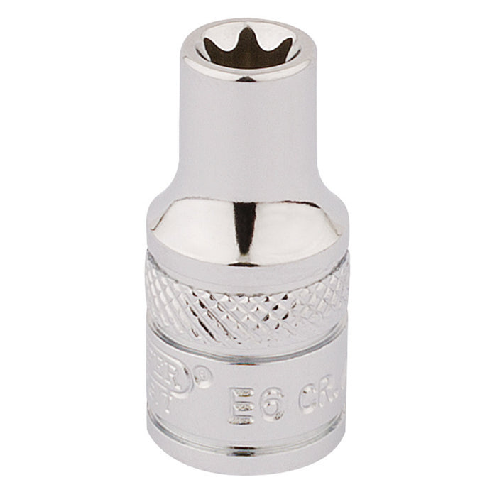 Draper-TX-STAR®-Socket,-1/4"-Sq.-Dr.,-E6