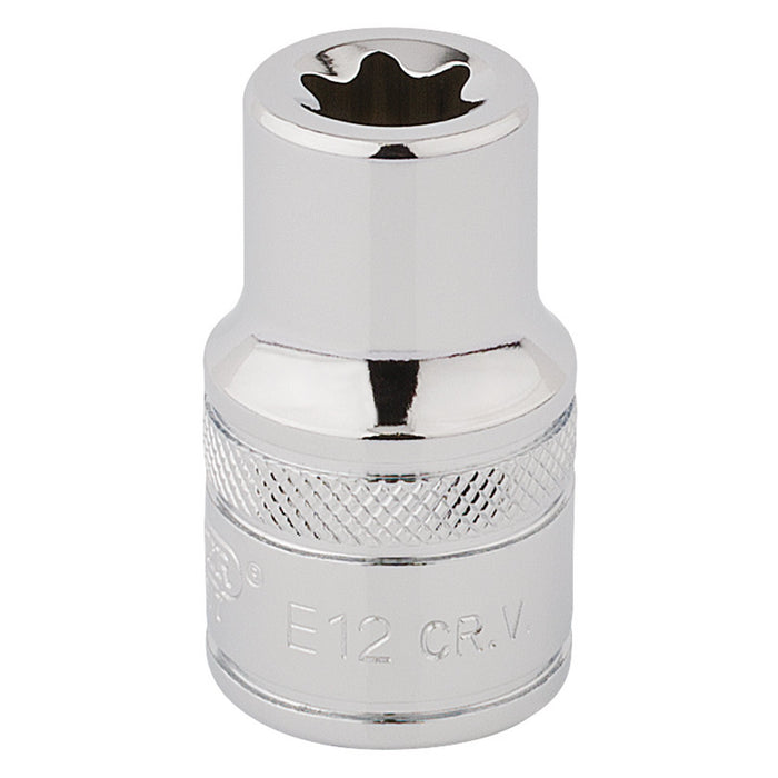 Draper-TX-STAR®-Socket,-1/2"-Sq.-Dr.,-E12