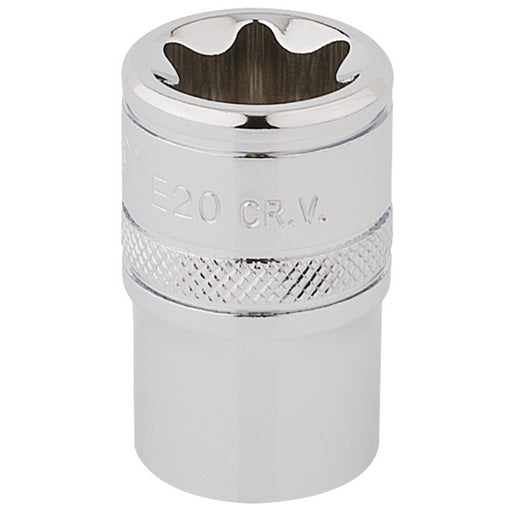 Draper-TX-STAR®-Socket,-1/2"-Sq.-Dr.,-E20