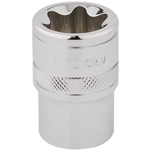Draper-TX-STAR®-Socket,-1/2"-Sq.-Dr.,-E22