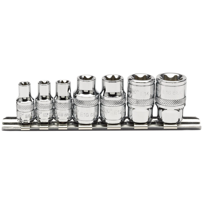 Draper-Expert-TX-STAR®-Socket-Set,-1/4"-and-3/8"-Sq.-Dr.-(7-Piece)