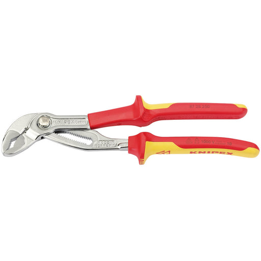 KNIPEX-Cobra®-87-26-250-VDE-Chrome-Water-Pump-Pliers,-250mm