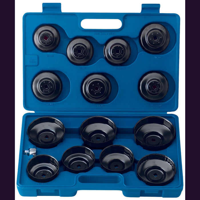 Oil-Filter-Cup-Socket-Set,-3/8"-Sq.-Dr.-(15-Piece)