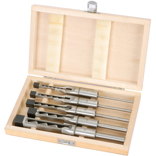 Hollow-Square-Mortice-Chisel-and-Bit-Set-(5-Piece)