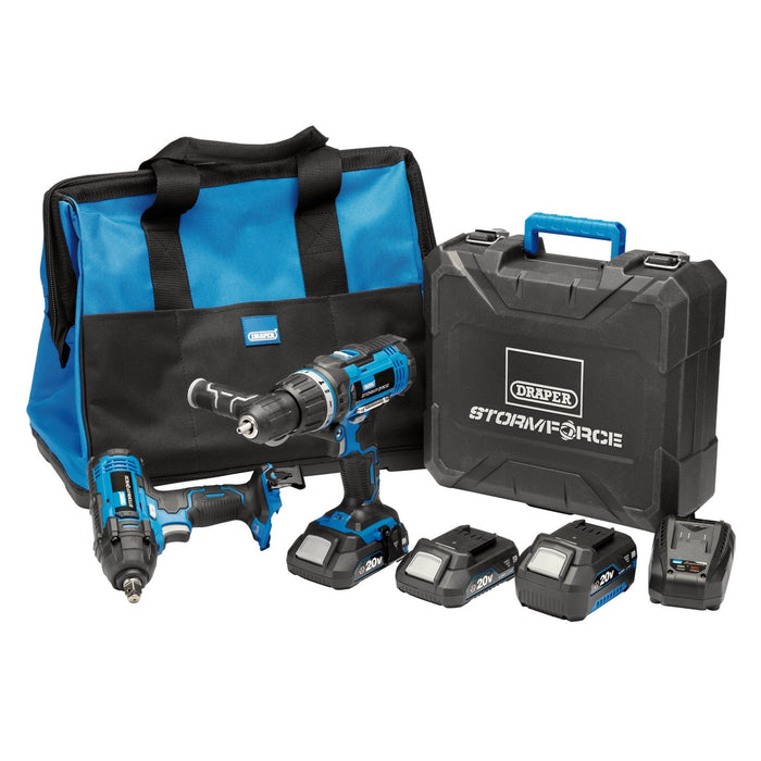 Draper-Storm-ForceÂ®-20V-Cordless-Workshop-Kit-(7-Piece)