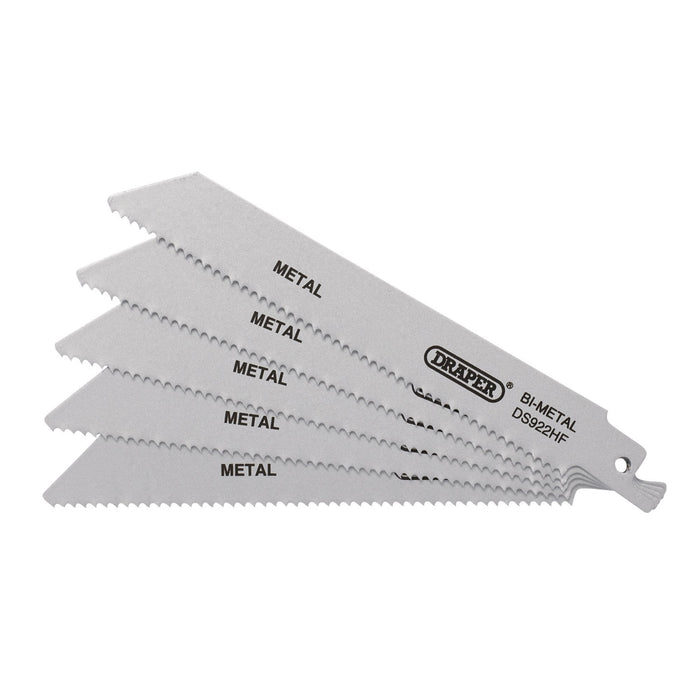 Bi-metal-Reciprocating-Saw-Blades-for-Metal,-150mm,-10tpi-(Pack-of-5)