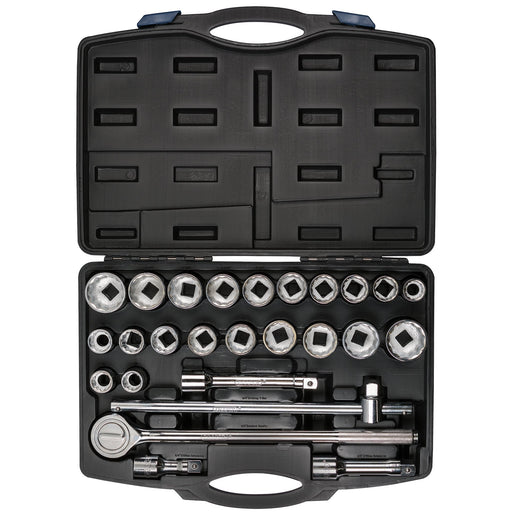 Draper-HI-TORQÂ®-Combined-MM/AF-Socket-Set,-3/4"-Sq.-Dr.,-Black-(26-Piece)