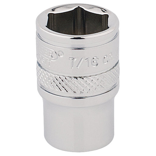 Draper-HI-TORQÂ®-6-Point-Socket,-1/4"-Sq.-Dr.,-7/16"