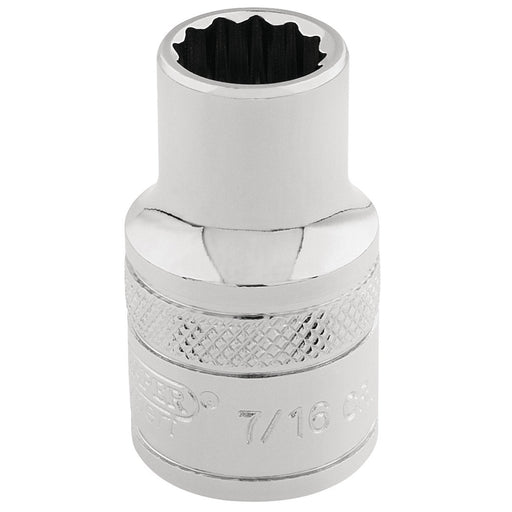 Draper-HI-TORQÂ®-12-Point-Socket,-3/8"-Sq.-Dr.,-7/16"