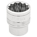 Draper-HI-TORQ®-12-Point-Socket,-3/8"-Sq.-Dr.,-1"
