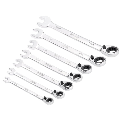 Draper-HI-TORQ®-Metric-Reversible-Ratcheting-Combination-Spanner-Set-(7-Piece)