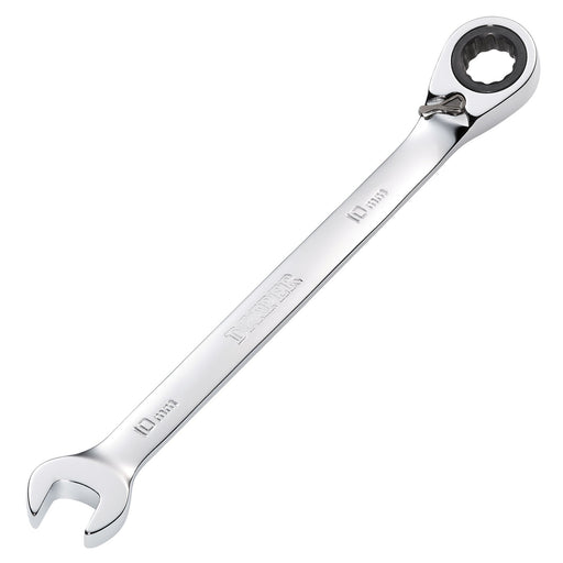 Draper-HI-TORQ®-Metric-Reversible-Ratcheting-Combination-Spanner,-10mm