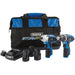 Draper-Storm-Force®-10.8V-Power-Interchange-Drill-and-Driver-Twin-Kit,-3-x-1.5Ah-Batteries,-1-x-Charger,-1-x-Bag