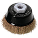 Draper-Expert-Brassed-Steel-Crimped-Wire-Cup-Brush,-60mm,-M14