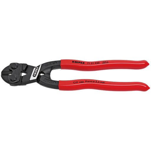 KNIPEX-Cobolt®-71-31-200-Compact-Bolt-Cutter-with-Piano-Wire-Cutter,-200mm,-3.6mm