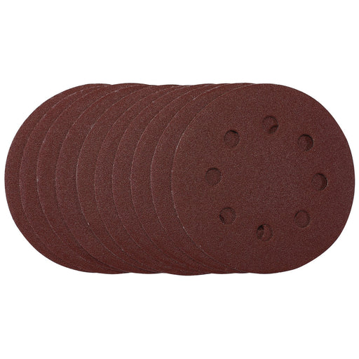 Sanding-Discs,-115mm,-120-Grit,-Hook-&-Loop-(Pack-of-10)