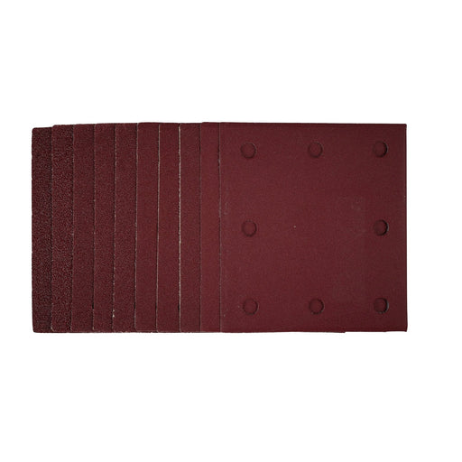 1/4-Sanding-Sheets-with-Hook-and-Loop,-115-x-105mm,-Assorted-Grit-(Pack-of-10)