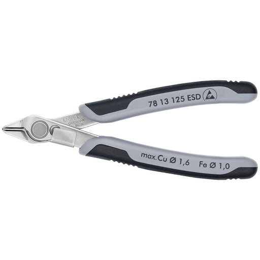 KNIPEX-78-13-125-Electronic-Super-Knips®-with-multi-component-grips,-125mm