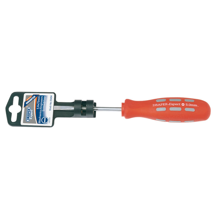 Plain-Slot-Parallel-Tip-Mechanics-Screwdriver,-5-x-75mm