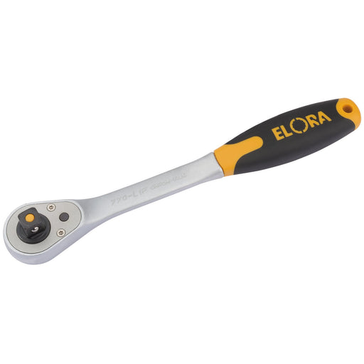 Elora-Quick-Release-Soft-Grip-Reversible-Ratchet,-1/2"-Sq.-Dr.,-270mm